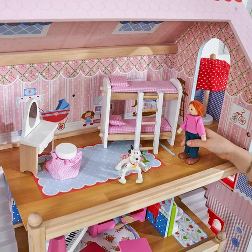 Vista 5 de Muñeca Chelsea Cottage con muebles KidKraft