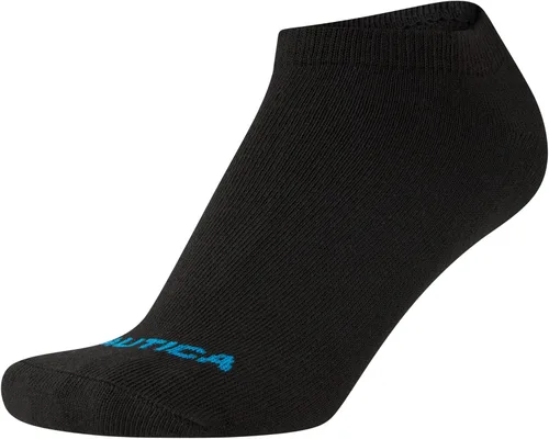 Vista 6 de Nautica Calcetines para mujer - Calcetines ligeros atléticos de corte bajo (paquete de 6)