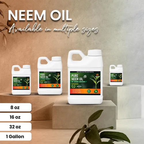 Vista 5 de Aceite de neem prensado en frío 100% puro – Extracto de aceite de neem natural multiusos (1 galón)