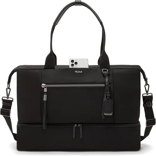 Vista 5 de TUMI Voyageur Contine Weekender - Bolsa de fin de semana para viajes, negocios, viaje de fin de semana para mujeres y hombres, NegroPlomizo