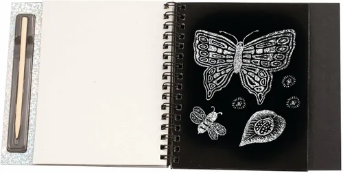 Vista 10 de Melissa & Doug Scratch Art anotador con 16 tablas para raspar y lápiz óptico