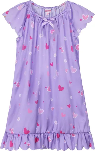 Vista 11 de JESKIDS Camisones de satén para niñas, camisón de seda, ropa de pijama