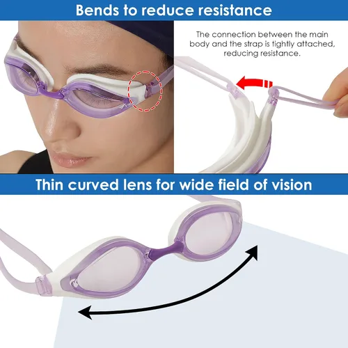Vista 3 de VIEW Swimming Gear V-240ASA AILE SWIPE Anti-Fog Racing Swim Goggles