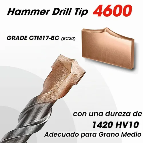 Vista 2 de WORKPRO SDS-Plus Juego de brocas de 8 piezas, punta de carburo, SDS+ Juego de brocas de martillo giratorio con estuche de almacenamiento