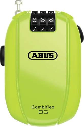 Vista 5 de ABUS Combiflex Cable Lock - Candado para asegurar esquís, casco, cochecito y equipaje - Viaje 65-65 cm de largo - 3 mm de grosor - con código Negro