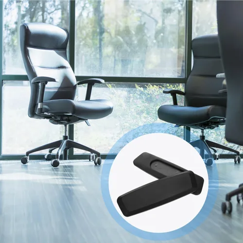 Vista 3 de Reemplazo de reposabrazos de elevación giratoria para sillas de oficina, almohadillas de cuero PU, cómodas y ajustables para silla de computadora