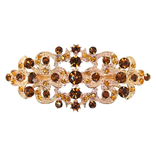 Vista 11 de Faship Precioso pasador floral de cristal AB Rhinestone