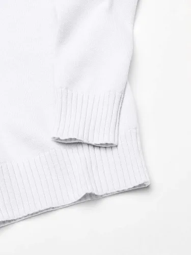 Vista 2 de Suéter Tienda Essentials para mujer, 100% algodón, de manga larga, con cuello en V