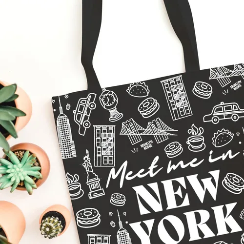 Vista 5 de WCGXKO Bolsa de regalo para despedida de soltera de Nueva York