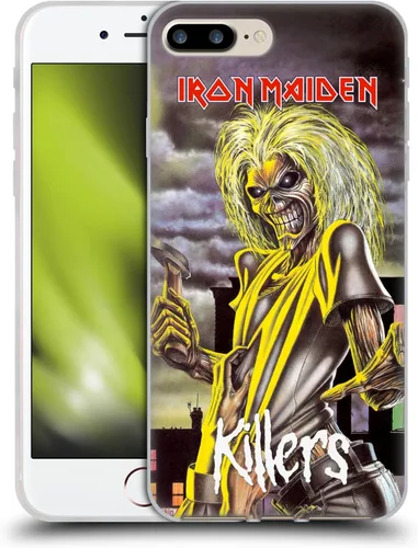 Vista 186 de Head Case Designs Funda de gel suave con licencia oficial de Iron Maiden Brave New World, compatible con Apple iPhone 7 Plus/iPhone 8 Plus Nuevo