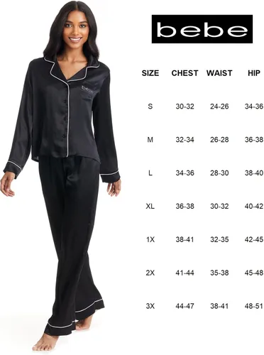 Vista 6 de bebe Conjunto de pijama para mujer, conjunto de pijama Charmeuse texturizado de lujo para mujer, elegante conjunto de pijama para mujer