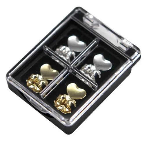 Vista 4 de Magic Bax - Elevadores de pendientes 2 pares de elevadores de pendientes hipoalergénicos ajustables