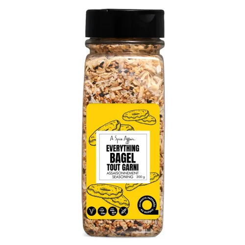 Vista 5 de A Spice Affair 's Everything - Condimento para bagel, mezcla crujiente, sabrosa y adictivamente buena, totalmente natural, sin OMG, sin relleno