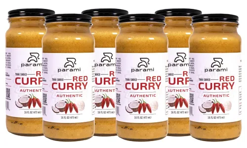 Vista 17 de Parami Salsa de curry tailandés tamaño 16 onzas (sin gluten, sin lácteos, sin nueces) (paquete de 1, verde)