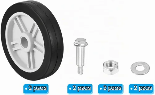 Vista 3 de PATIKIL Ruedas de compresor de aire de 4.7 pulgadas, paquete de 2