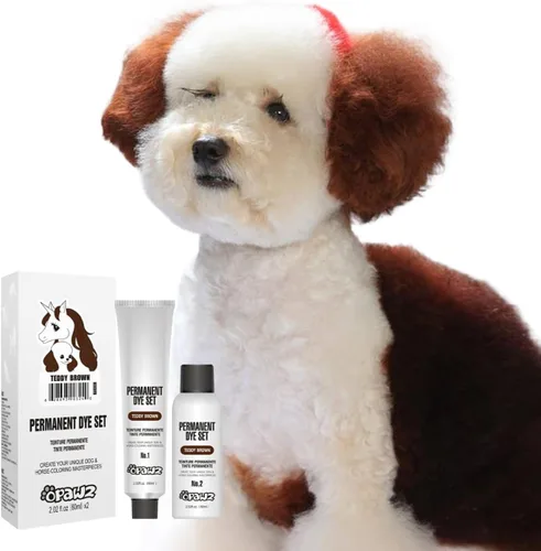 Vista 8 de OPAWZ Tinte permanente para el pelo de los perros, tinte para el pelo de las mascotas utilizado de forma segura por salones de aseo durante una