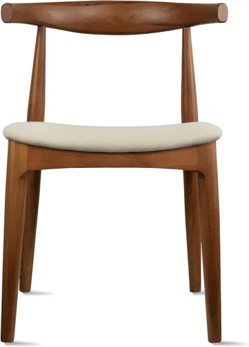 Vista 14 de 2xhome Juego de 2 sillas de comedor de madera maciza Asiento acolchado tapizado de lino beige Silla lateral moderna estilo codo de granja Negro