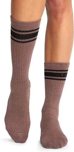 Vista 2 de TAVI Kai Fashion Crew Grip Calcetines Para zapatilla Barre, Pilates y Yoga con empuñaduras para mujeres y hombres