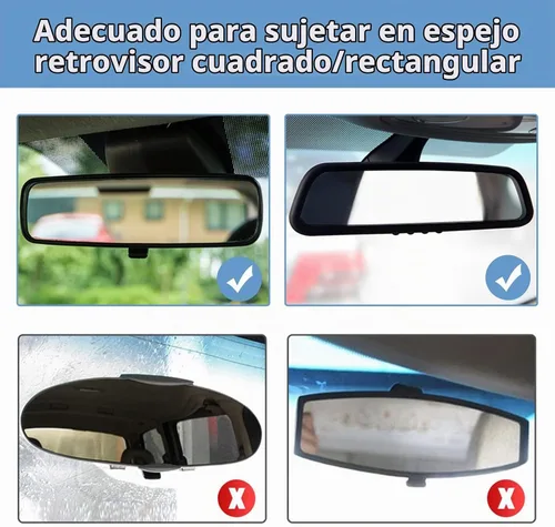 Vista 4 de Clip de agarre universal para espejo retrovisor de coche, soporte universal para teléfono celular para iPhone Samsung HTC GPS Smartphone