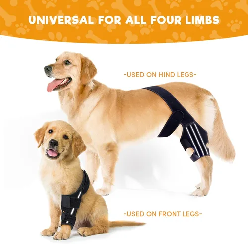 Vista 2 de BENCMATE Rodillera ajustable para perro, diseño universal para las cuatro extremidades, soporte de pierna trasera de ACL de perro, soporte CCL