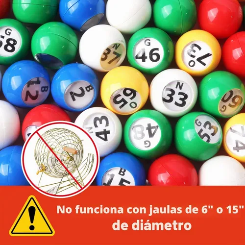 Vista 4 de Bolas de bingo GSE de 7/8 pulgadas, bolas de repuesto multicolor para Bolas multicolor de 7/8