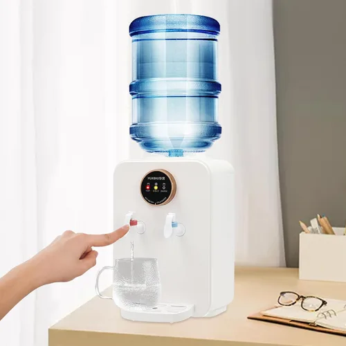 Vista 2 de Dispensador de enfriador de agua de 5 galones, dispensador de agua fría y caliente, 3 ajustes de temperatura, dispensador de enfriador de agua