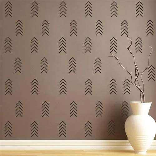 Vista 6 de Calcomanías geométricas de flecha para pared, 48 calcomanías de vinilo extraíbles para decoración moderna del hogar, oficina, dormitorio, guardería