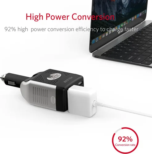 Vista 4 de Inversor de energía Bestek, 150 W + 75 W, 75W