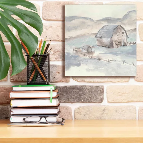 Vista 6 de Epic Graffiti 'Barn IV' de Chris Paschke, lienzo Giclée, arte para pared, 12 x 12 pulgadas