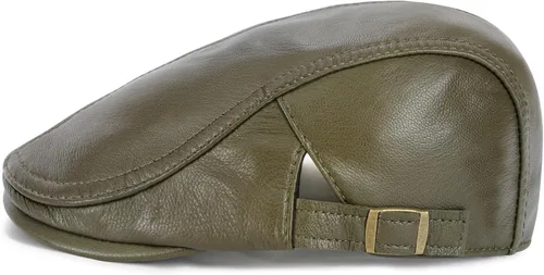 Vista 22 de VOBOOM Gorra de hiedra de cuero genuino ajustable para hombres y mujeres