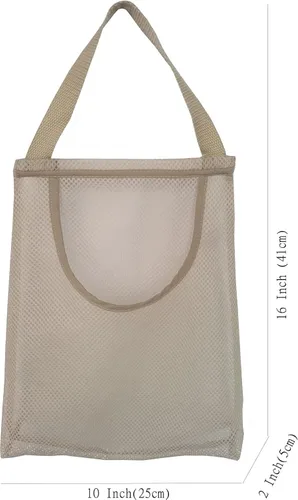 Vista 2 de Bolsas de almacenamiento de malla colgantes Bolsas reutilizables de productos netos para papas cebollas