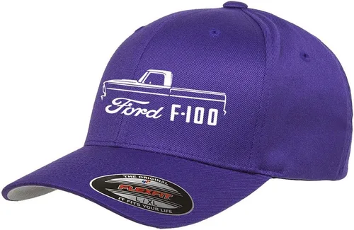 Vista 8 de 1967-1972 Ford F100 F-100 Pickup Truck Diseño Clásico de Contorno Flexfit sombrero Gorra