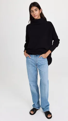 Vista 5 de Free People Suéter holgado otomano para mujer, gris topo
