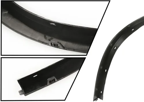 Vista 6 de G-PLUS Molduras de arco de rueda delantera izquierda compatibles con BMW X1 2012 2013 2014 2015, protector de cubierta de rueda delantera