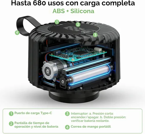 Vista 3 de Kit de sellado al vacío eléctrico mejorado para tarros de boca ancha y regular, 3 en 1 de 80 kpa de parada automática para tarros de masón, bolsas