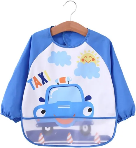 Vista 6 de JNINTH Baberos impermeables y lavables para comer y jugar delantal (6-36 meses)