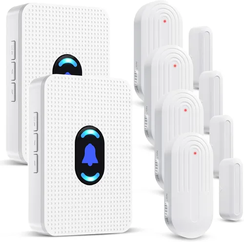 Vista 18 de Daytech Timbre Inalámbrico con Sensor de Puerta Timbre de Entrada con Alcance de 800 pies 20 Melodías 5 Niveles de Volumen Ajustable Timbre