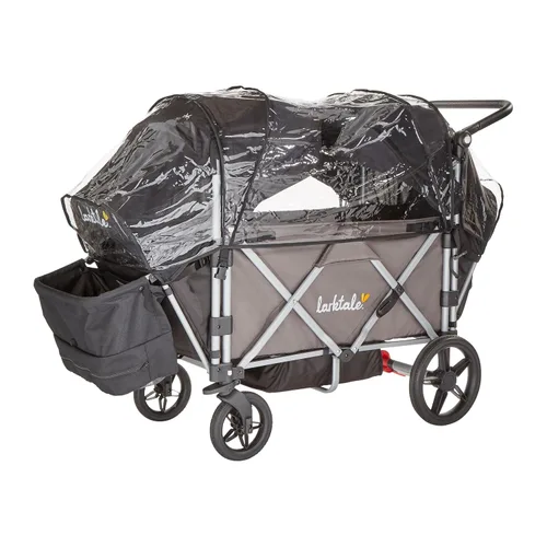 Vista 10 de Larktale Caravan - Caravana plegable de doble plaza, cochecito todo terreno para niños, bebés, niños pequeños