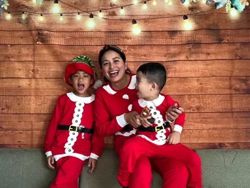 Vista 6 de uideazone Matching Family Christmas Pajamas Sets Xmas Santa PJs Set Holiday Sleepwear Long Sleeve PJ's for Women Kids Men