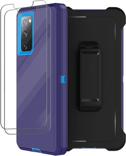 Vista 19 de Funda para Samsung Galaxy S20 FE 5G con funda de clip para cinturón, 2 protectores de pantalla, resistente grado militar, cuerpo completo, a prueba