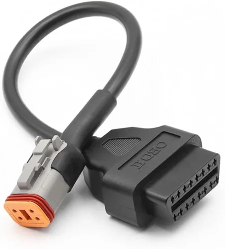 Vista 2 de eMoto Solution Cable OBDII universal para motocicleta, 3 pines, 4 pines, 6 pines a 16 pines, OBD OBD2, cable adaptador de diagnóstico
