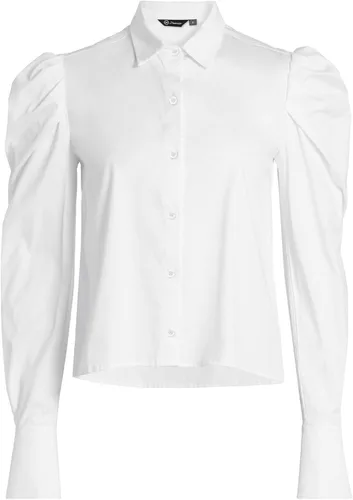 Vista 5 de SUNNOW Blusa de manga larga con cuello extendido y puños de botón para mujer