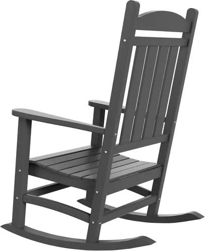 Vista 7 de WestinTrends Malibu - Mecedora para exteriores/patio, color gris