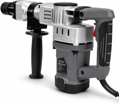Vista 5 de XtremepowerUS Martillo eléctrico de demolición de 1400 W, rompedor de concreto resistente de 3900 BPM con punta y puntas de cincel planas, mango