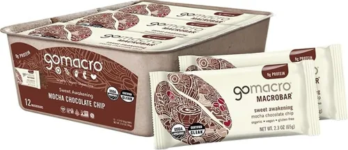 Vista 20 de Barritas de proteína GoMacro veganas y orgánicas