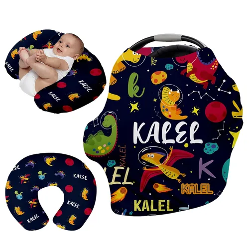Vista 26 de Funda de asiento de automóvil personalizada para bebés, cubierta multiusos para asiento de automóvil con nombre, fundas de asiento de automóvil