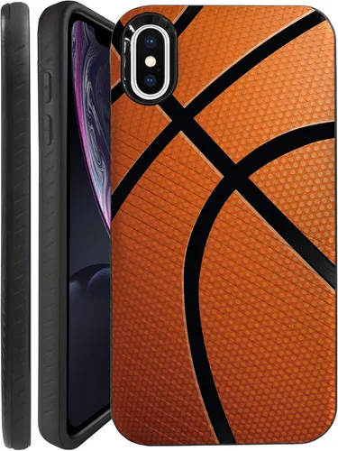 Vista 10 de CasesOnDeck Funda para Apple iPhone XR (2018) / 10 R de 6.1 pulgadas, protección contra caídas híbrida de doble capa (béisbol)