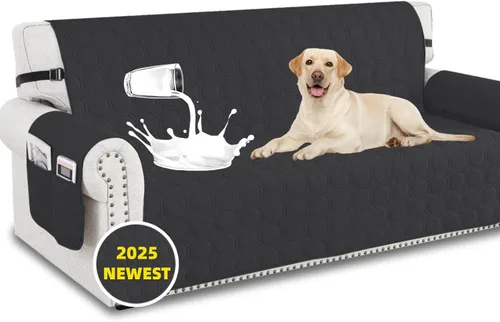 Vista 11 de XINEAGE - Funda 100% impermeable para silla y sofá para mascotas, funda antideslizante para sofá lavable, funda para silla con 1 cojín, protector