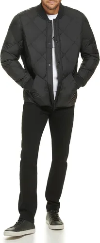Vista 4 de Calvin Klein Chaqueta acolchada reversible con diamantes para hombre