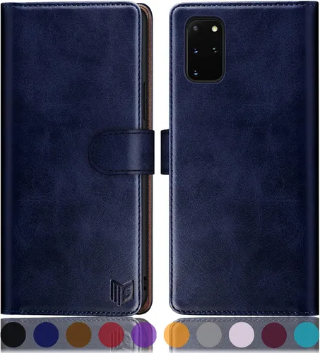 Vista 21 de SUANPOT Funda de piel tipo cartera para Samsung Galaxy S20+/S20 Plus de 6.7 pulgadas (sin S20 6.2 pulgadas/S20 Ultra 6.9 ") con tarjetero RFID
